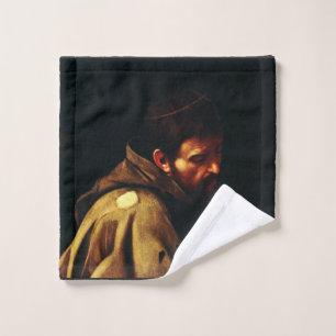 Der Heilige Franziskus von Caravaggio Barock-Meist Waschlappen