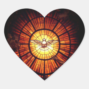 Der Heilige Geist (Bernini) Herz-Aufkleber