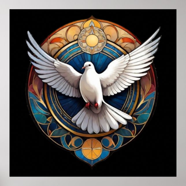 Der Heilige Geist (Taube) 3 Poster (Vorne)