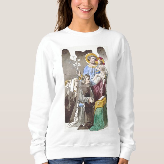 Der heilige Joseph-Patron der Universellen Kirche Sweatshirt (Vorderseite)