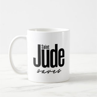 Der Heilige Judas rettet Kaffeetasse