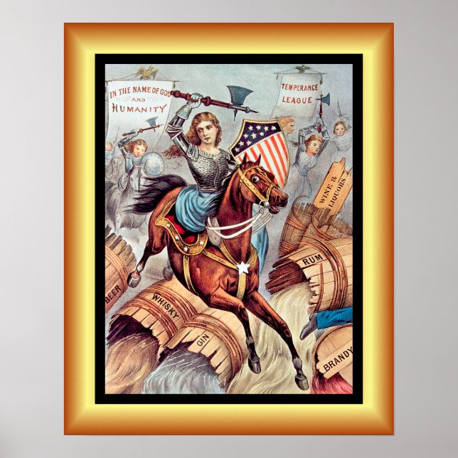 Der Heilige Krieg der Frau ~ Lega Temperance 1874  Poster (Vorne)
