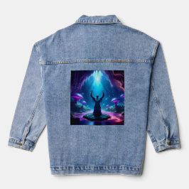 Der heilige Mann in Höhlen hat heftige Waffen Jeansjacke