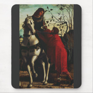 Der heilige Martin von Tours teilt den Mantel Fine Mousepad