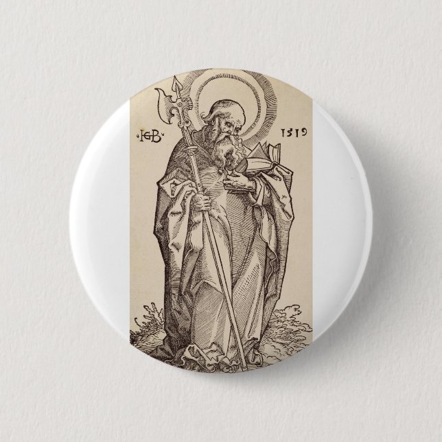 Der Heilige Matthew von Christus und den Aposteln Button (Vorderseite)