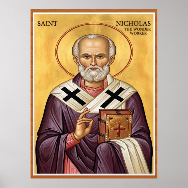 Der heilige Nikolaus, der Wunderwirker, neue engli Poster (Vorne)