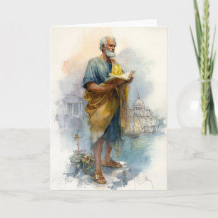 Der Heilige Petrus liest am Meer Karte