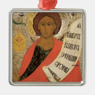 Der heilige Prophet Zacharias Silbernes Ornament