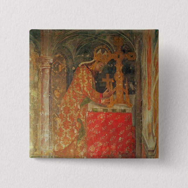 Der heilige römische Kaiser Charles IV Button (Vorderseite)