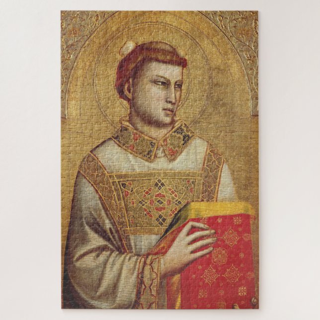 Der Heilige Stephanus von Giotto Puzzle (Vertikal)