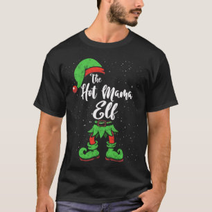 Der heiße Mama-Elfen-Passende Familien-Weihnachts- T-Shirt