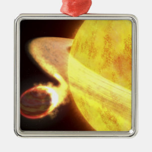 Der heißeste bekannte Planet der Milchstraße Silbernes Ornament