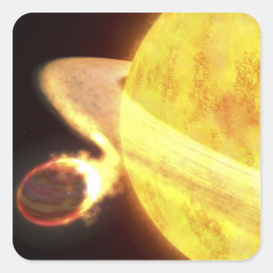 Der heißeste bekannte Planet in der Milchstraße Quadratischer Aufkleber