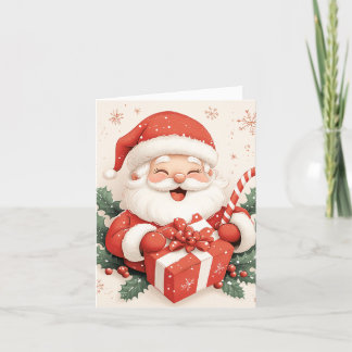 Der heitere Moment des Weihnachtsmanns Feiertagskarte