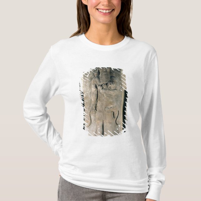 Der Held Gilgamesh, der einen Löwe hält T-Shirt (Vorderseite)
