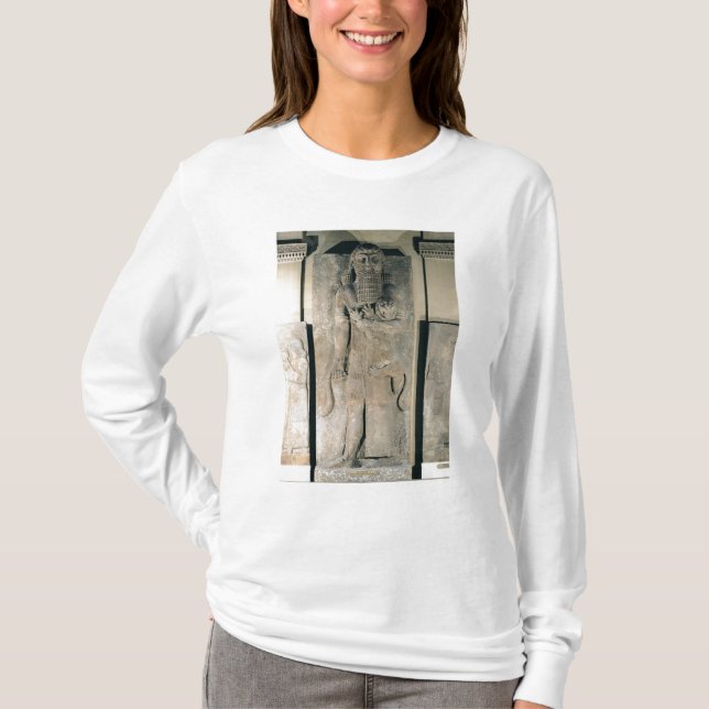 Der Held Gilgamesh, der einen Löwe hält T-Shirt (Vorderseite)