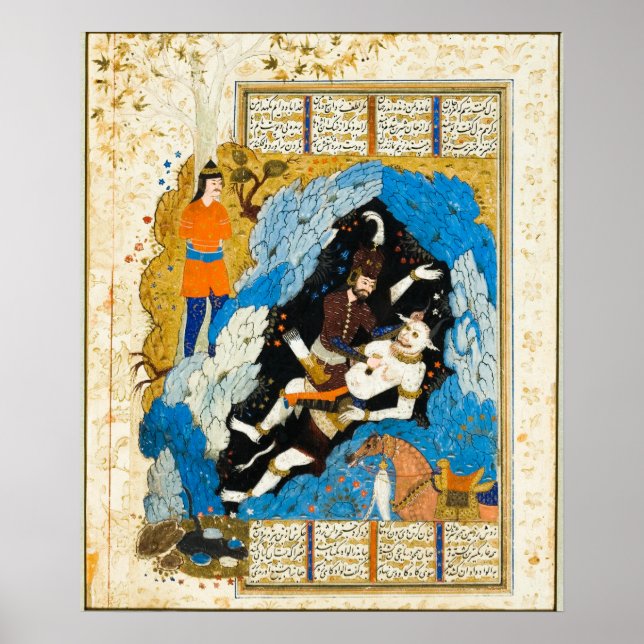 Der Held Rustam tötet den weißen Dämon Poster (Vorne)