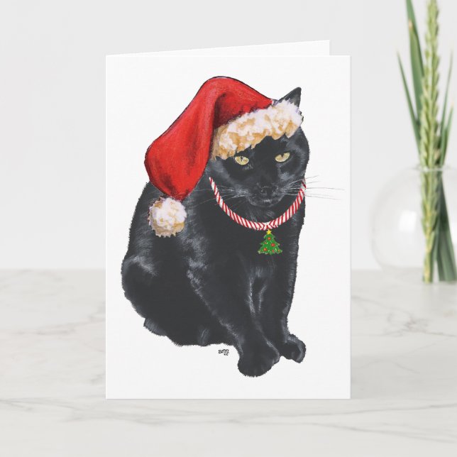 Der Helfer der schwarzen Katze zu Weihnachten (Vorderseite)