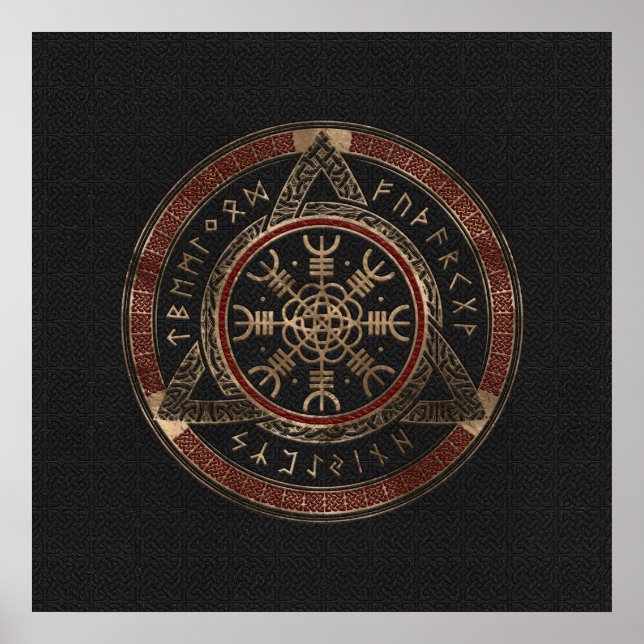 Der Helm des ehrfürchtigen schwarzen und roten Led Poster (Vorne)