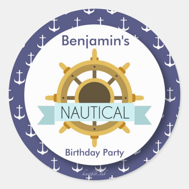 Der Helmsticker Runder Aufkleber (Vorderseite)