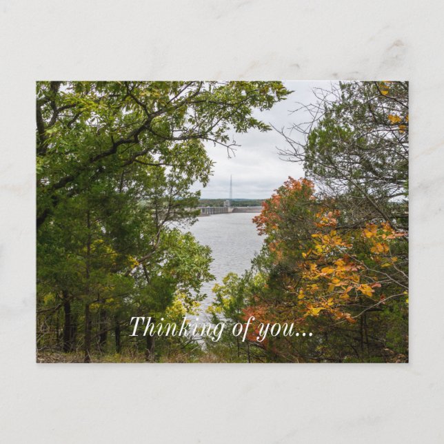 Der Herbst am Truman-Damm Postkarte (Vorderseite)