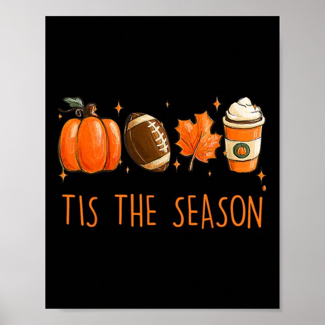 Der Herbst der Jahreszeit - Der Pumpkaffee L Poster (Vorne)