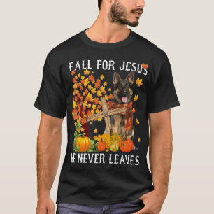 Der Herbst des Deutschen Hirten für Jesus, den er T-Shirt