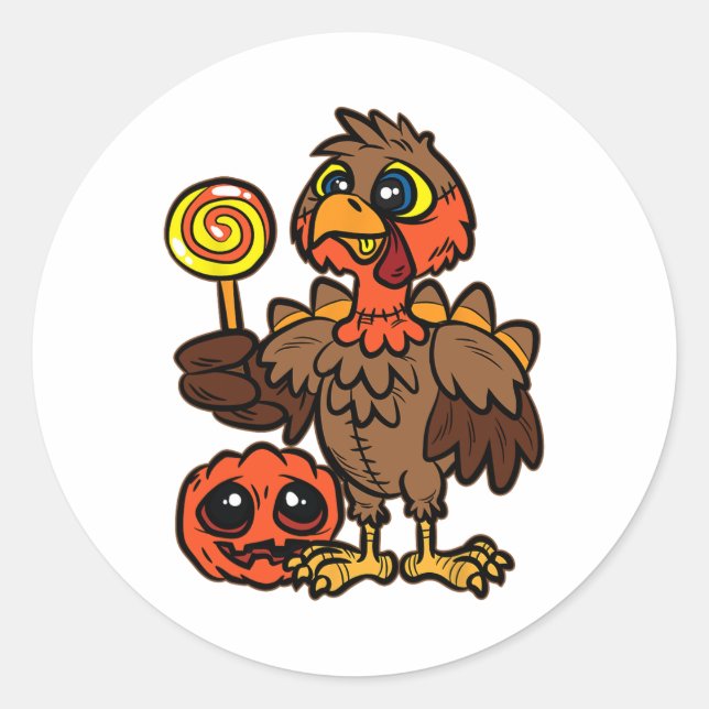 Der Herbst des Erntedanks in der Türkei oder der T Runder Aufkleber (Vorderseite)