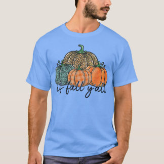 Der Herbst-Herbst-Pumpkin-Leopard-Erntedank T-Shirt