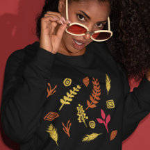 Der Herbst hinterlässt abstraktes Design