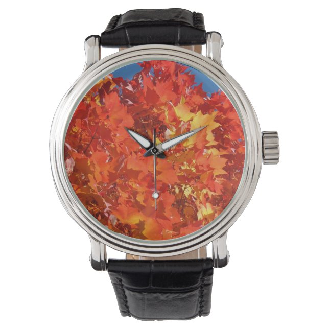 Der Herbst hinterlässt benutzerdefinierte Uhren fü (Vorderseite)