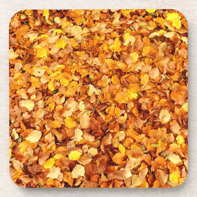 Der Herbst hinterlässt harte Untersetzer aus Kunst (Vorderseite)