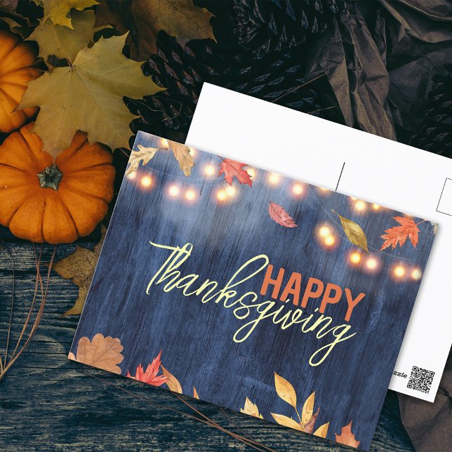 Der Herbst hinterlässt Lichter auf dem Erntedank H Postkarte (Von Creator hochgeladen)