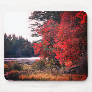 Der Herbst hinterlässt Marsh Nature Mousepad