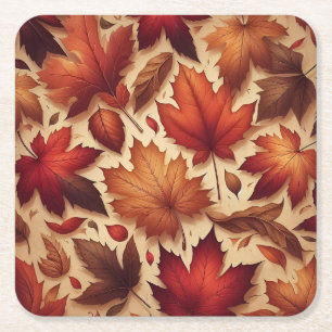 Der Herbst hinterlässt Wall Art Rechteckiger Pappuntersetzer