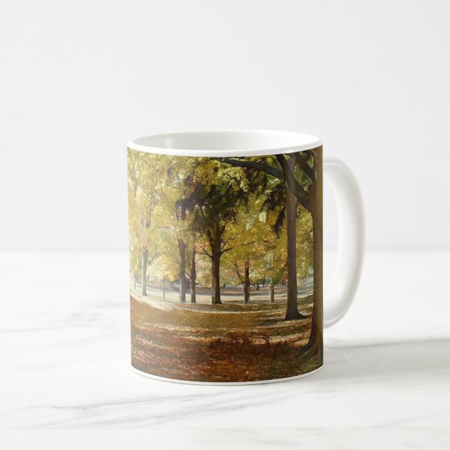 Der Herbst im Park stilisiert Kaffeetasse (VorderseiteRechts)