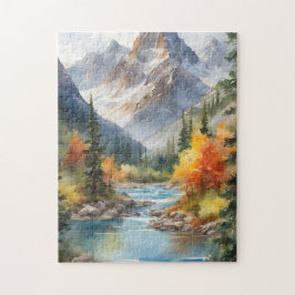 Der Herbst in den Bergen Puzzle