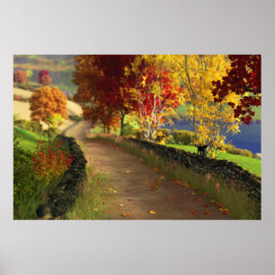 Der Herbst in der Glen-Print Poster