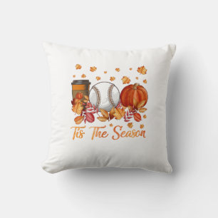 Der Herbst in dieser Saison ist dem Baseball Pumpk Kissen