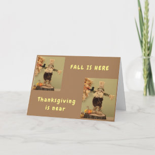DER HERBST IST DA/THANKSGIVING STEHT VOR DER TÜR D KARTE