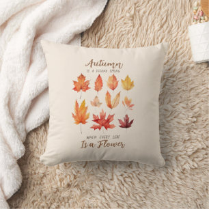 Der Herbst ist der zweite Frühling - Herbstlaub Kissen