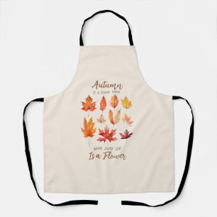Der Herbst ist der zweite Frühling - Herbstlaub Schürze