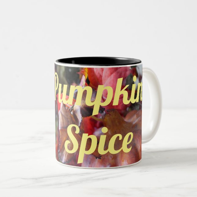 Der Herbst ist hier, um eine Zwei-Tone-Kaffee-Tass Zweifarbige Tasse (VorderseiteRechts)