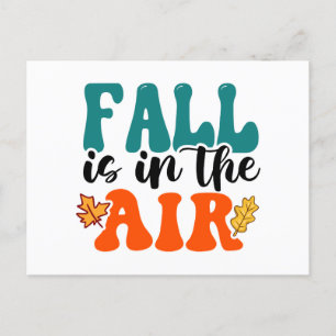 Der Herbst ist in der Luft Feiertagspostkarte