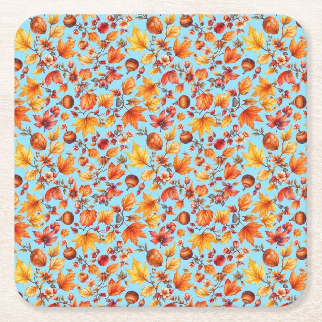 Der Herbst ist in der Luft Rechteckiger Pappuntersetzer (Vorderseite)