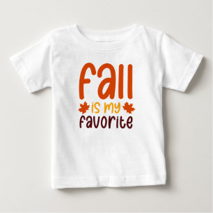 Der Herbst ist mein Favorit - Cozy Autumn Quote De Baby T-shirt