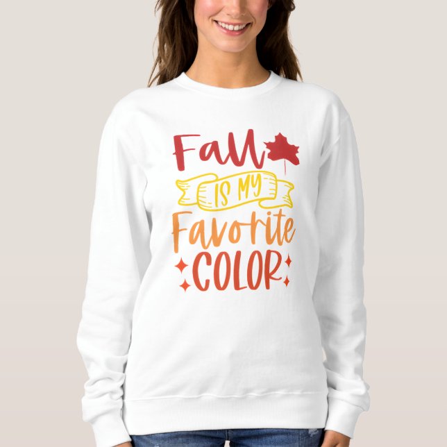 Der Herbst ist mein Niedlicher Herbst-Lieblingsfar Sweatshirt (Vorderseite)