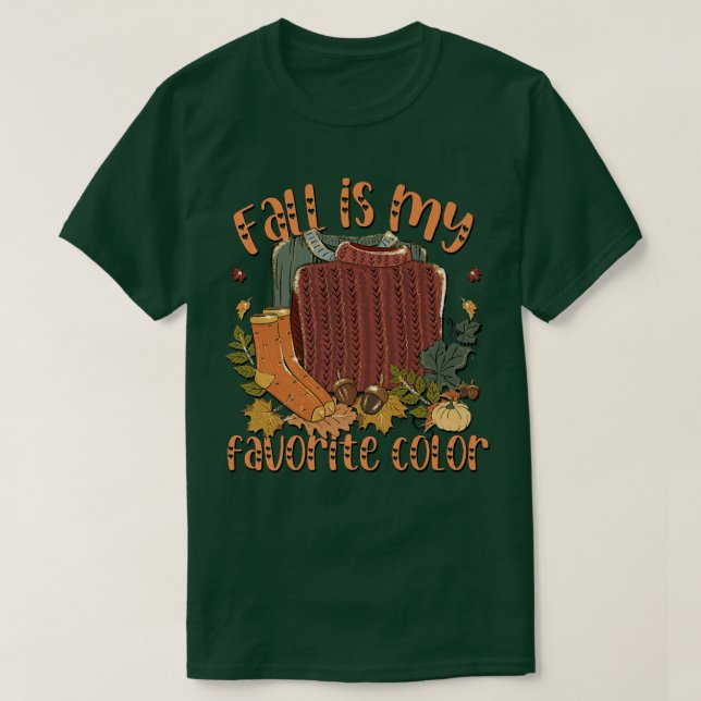 Der Herbst ist meine Lieblingsfarbe für Frauen Nie T-Shirt (Design vorne)