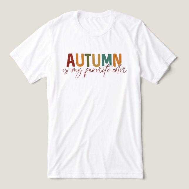 Der Herbst ist meine Lieblingsfarbe Tri-Blend Shirt (Design Vorderseite)