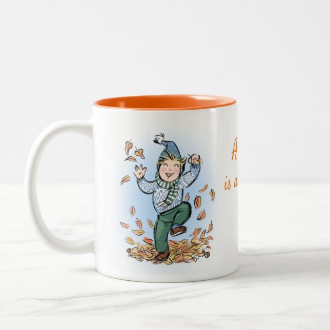 Der Herbst ist phantastisch! Tasse der Kinder (Links)